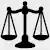 BMI calculator icon showing scale