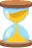 Seconds to minutes converter icon with sand timer